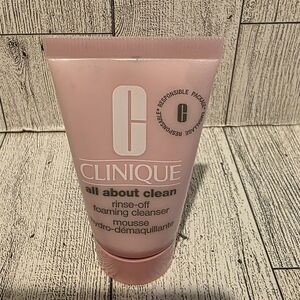 Clinique Pink All About Clean Rinse-Off Foaming Cleanser